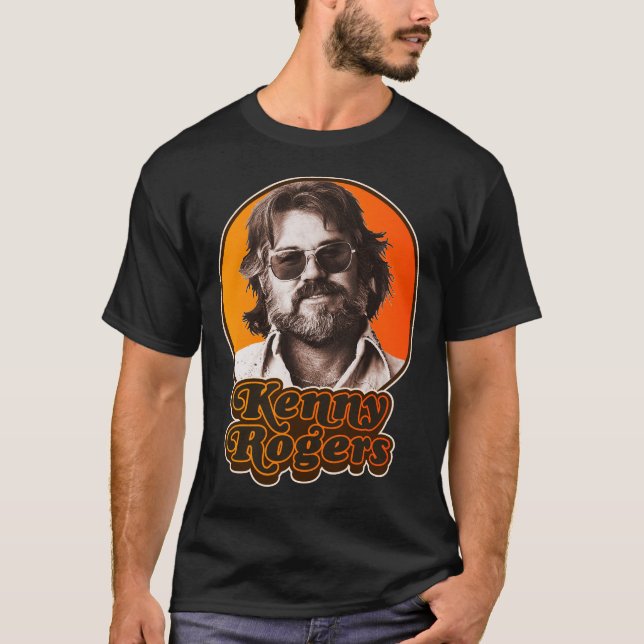 Camiseta Kenny Rogers Classic Country Music Legend (Anverso)