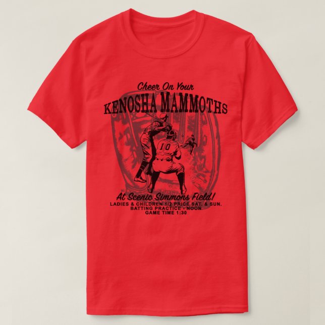 Camiseta Kenosha Mammoths TShirt (Diseño del anverso)