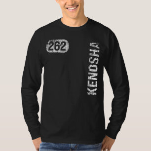 Camiseta Kenosha Wisconsin 262 Area Code Vintage Retro