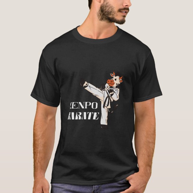 Camiseta Kenpo Karate Cow Mial Kempo Karate Japanese Fighti (Anverso)