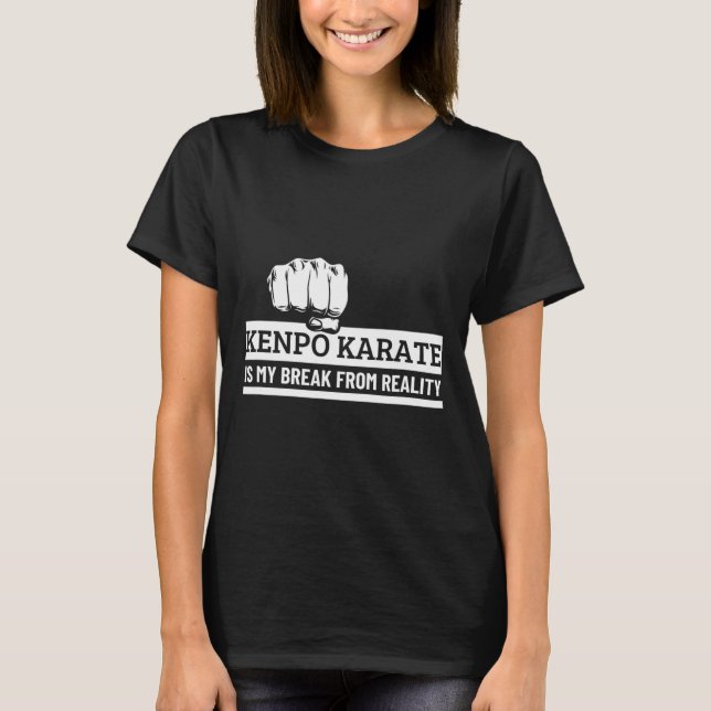 Camiseta Kenpo Karate es mi escapada de la realidad gracios (Anverso)