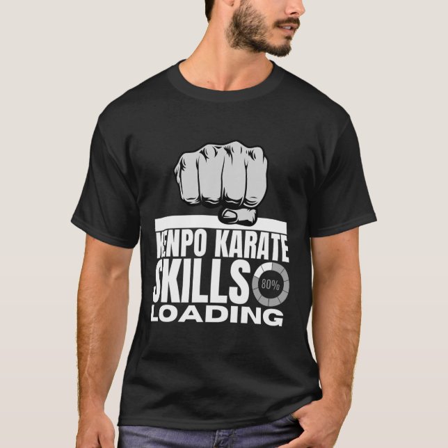 Camiseta Kenpo Karate Habilidades Cargando Funny American K (Anverso)