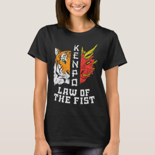 Camiseta Kenpo Ley Del Tigre Del Puño Dragon Kempo Karate H
