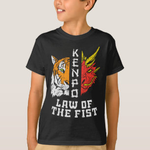 Camiseta Kenpo Ley Del Tigre Del Puño Dragon Kempo Karate H