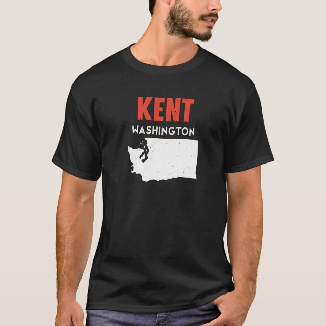 Camiseta Kent Washington Estados Unidos EE.UU. Viaje con Wa (Anverso)