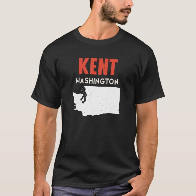 Camiseta Kent Washington Estados Unidos EE.UU. Viaje con Wa (Anverso)