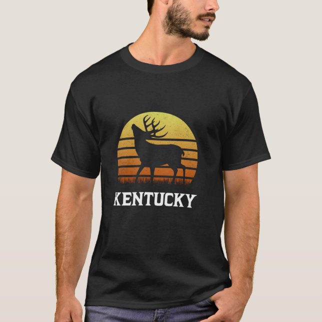 Camiseta Kentucky Big Whitetail Buck Deer Hunters (Anverso)