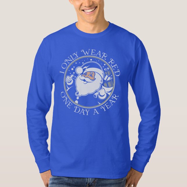 Camiseta Kentucky Blue Santa Long Sleeve (Anverso)