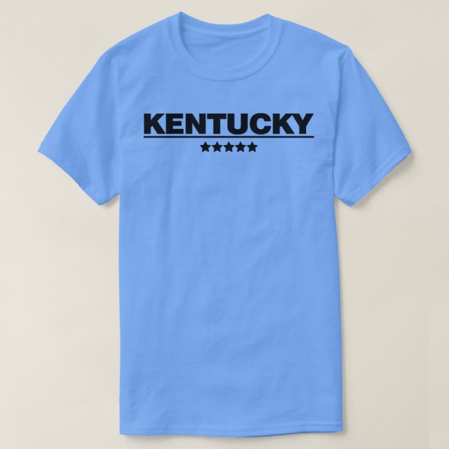 Camiseta Kentucky City Text BW TShirt (Diseño del anverso)