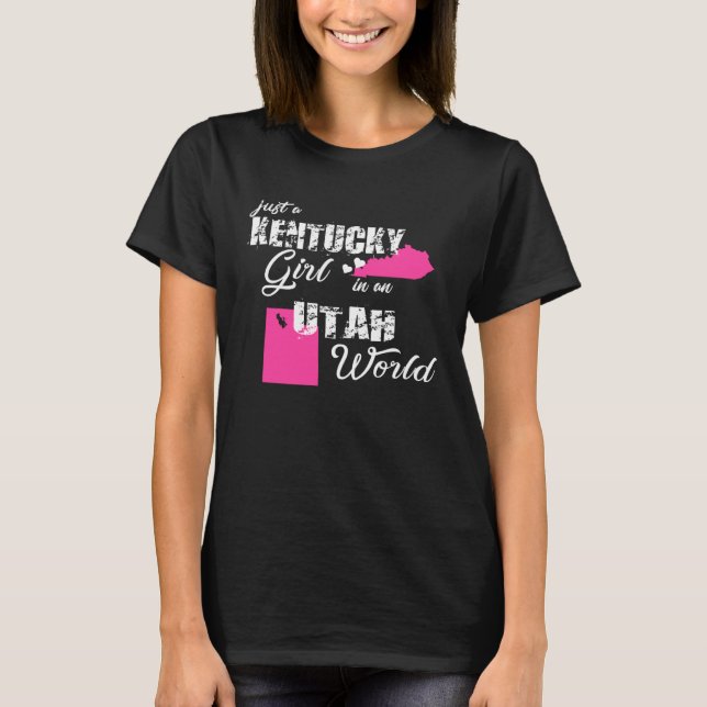Camiseta Kentucky es un chica de Kentucky en Utah (Anverso)