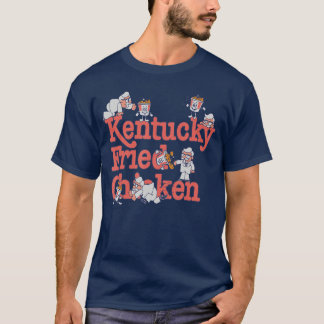 Camiseta Kentucky Fried Chicken Retro Colonel Cartoon KFC F