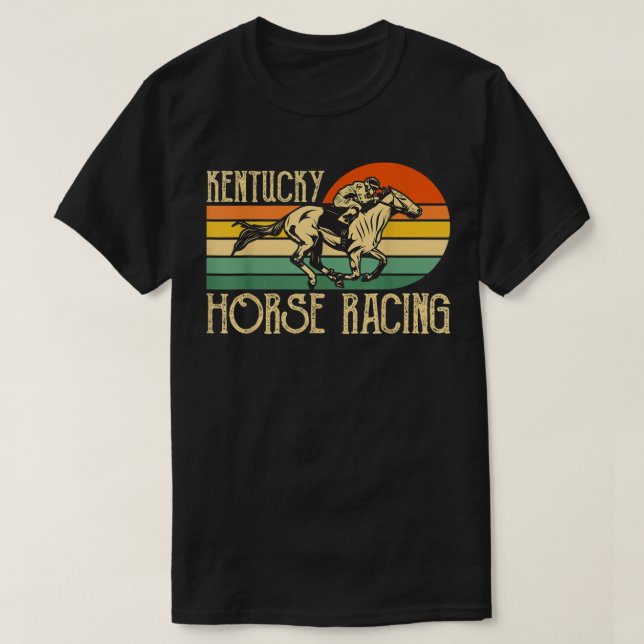 Camiseta Kentucky Horse Carreras Retro Derby Carreras Festi (Diseño del anverso)