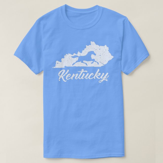 Camiseta Kentucky Horse Park I Map State Horse Carreras (Diseño del anverso)
