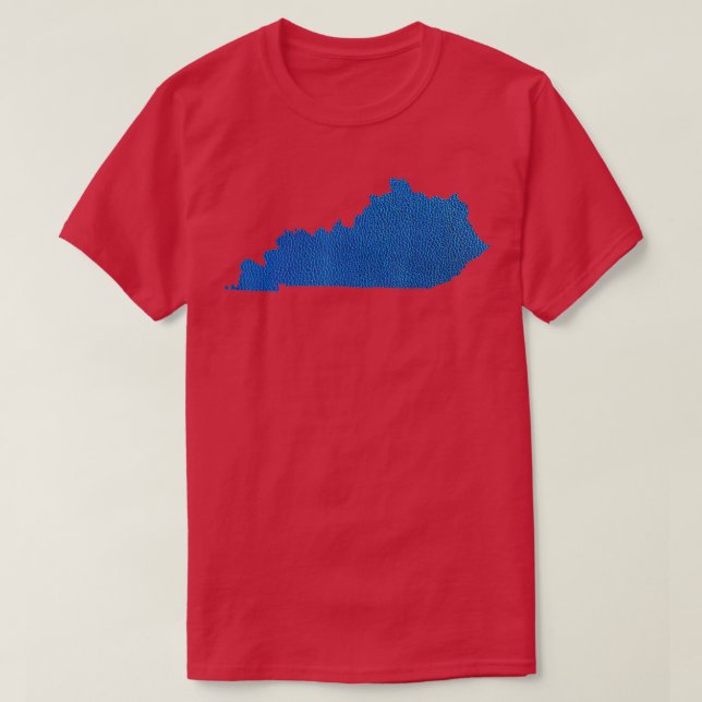 Camiseta Kentucky I Blue Leather Bourbon State Gift (Diseño del anverso)