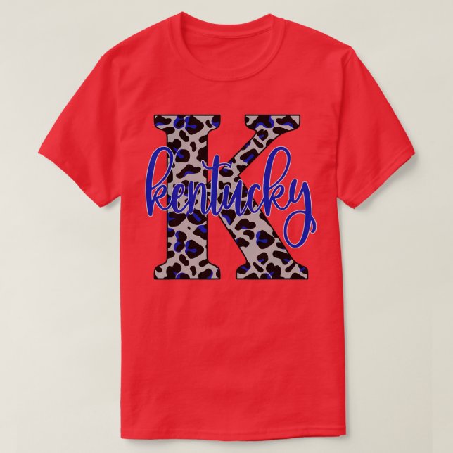 Camiseta Kentucky KY Leopard State of Kentucky Home Sweet H (Diseño del anverso)