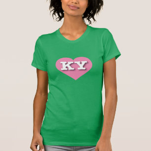 Camiseta Kentucky Pink Heart - Amo a KY