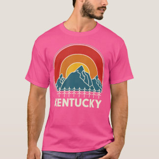 Camiseta Kentucky Souvenir Senderismo Montañas Sunset Vinta