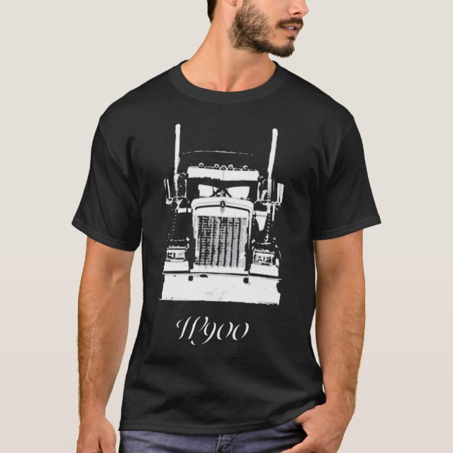 Camiseta Kenworth W900 Grill View Worn Look (Anverso)