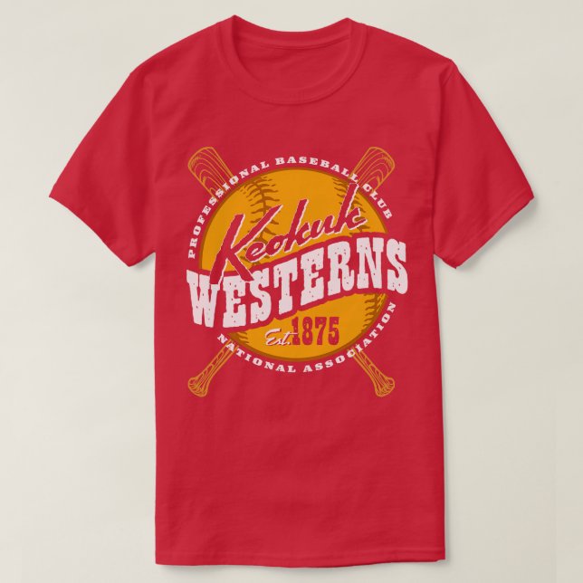 Camiseta Keokuk Westerns (Diseño del anverso)
