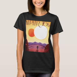 Camiseta Kepler-16b: Puesta de sol solar binaria Arte espac