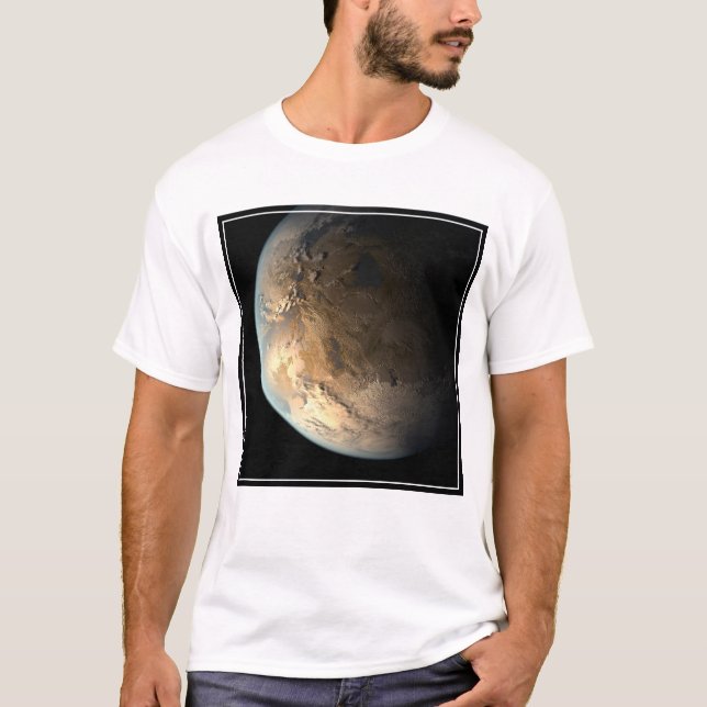 Camiseta Kepler-186f Orbitando Una Estrella Distante. (Anverso)