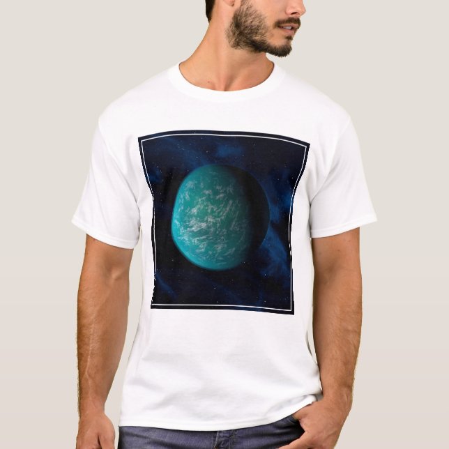 Camiseta Kepler 22b, un planeta extrasolar. (Anverso)