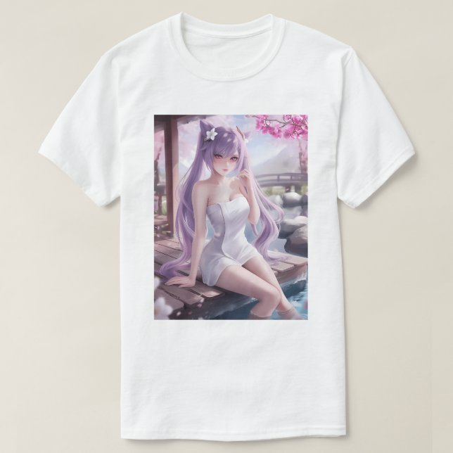 Camiseta Keqing de primavera caliente 43 (Diseño del anverso)