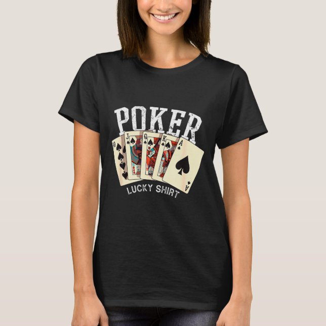 Camiseta Ker Lucky Shirt Ker Player Gambling Funny Ker  (Anverso)