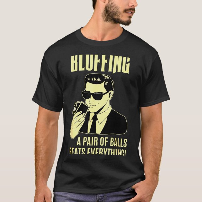 Camiseta Ker Player Texas Hold'em Night - Bluffing Funny Ke (Anverso)