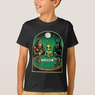 Camiseta Ker Shirt Hombres Mujeres Pie Grande Alien Mothman