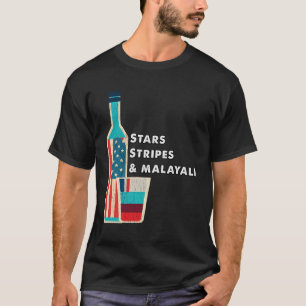 Camiseta Kerala Malayali Funny Wine El 4 De Julio Celebrat