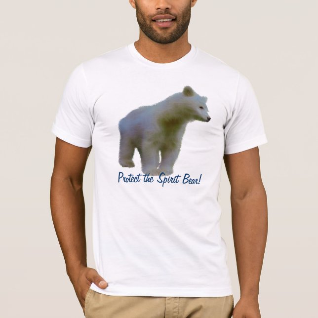 Camiseta KERMODE BEAR Animal Art Wildlife Supporter Tee (Anverso)