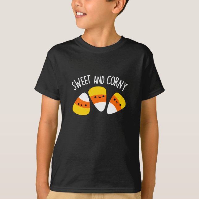 Camiseta Kernels Dulce Y Corny Funny Pun Dark BG (Anverso)