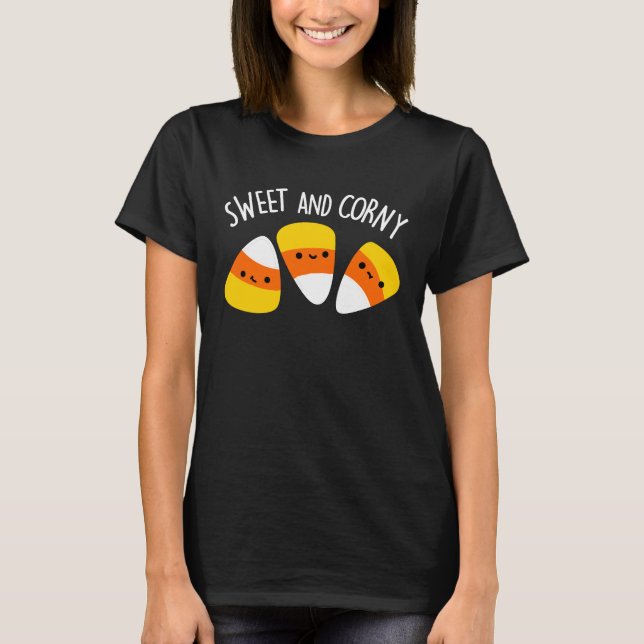 Camiseta Kernels Dulce Y Corny Funny Pun Dark BG (Anverso)