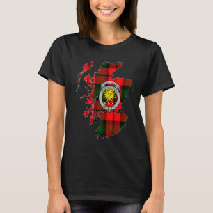Camiseta Kerr Clan Scottish Escudo y Tartán