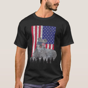 Camiseta Kerry Blue Terrier Patriotic Dog Estados Unidos Or