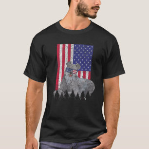 Camiseta Kerry Blue Terrier Patriotic Dog Estados Unidos Or
