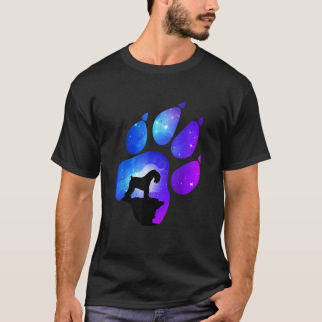 Camiseta Kerry Blue Terrier Paw Dog  Mom Dad (Anverso)