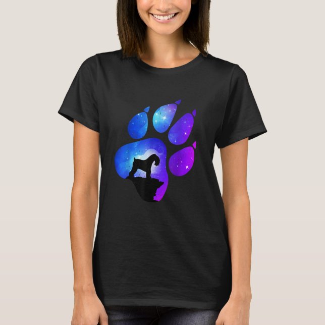 Camiseta Kerry Blue Terrier Paw Dog  Mom Dad (Anverso)