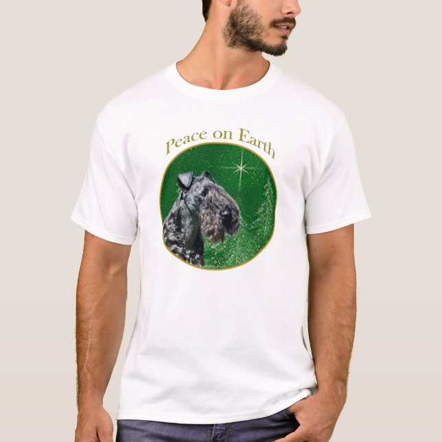 Camiseta Kerry Blue Terrier Peace (Anverso)