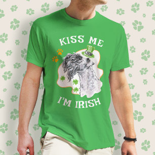 Camiseta Kerry Blue Terrier Perro amante Diversión Bésame s