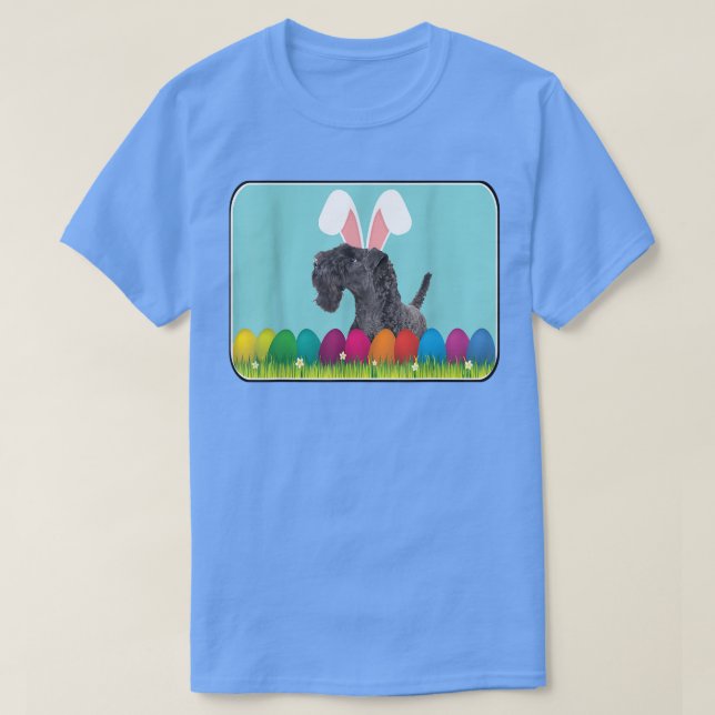 Camiseta Kerry Blue Terrier w Bunny Ears  (Diseño del anverso)