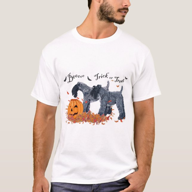 Camiseta Kerry Blue Terriers Halloween (Anverso)