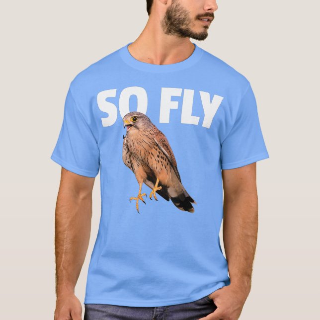 Camiseta Kestrel Falcon Bird Birdwatching Gift So Fly (Anverso)