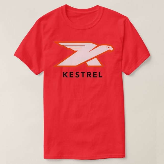 Camiseta Kestrel Orange and White (Diseño del anverso)