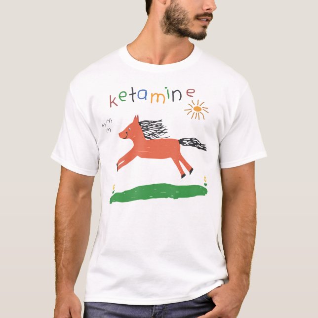 Camiseta Ketamine Horse Emergency Tee Funny (Anverso)