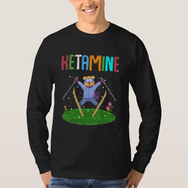 Camiseta Ketamine Skiing Jumping Bear (Anverso)