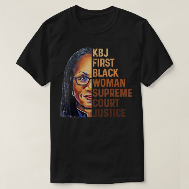 Camiseta Ketanji Brown Jackson 1st Supreme Court Justice Bl (Diseño del anverso)