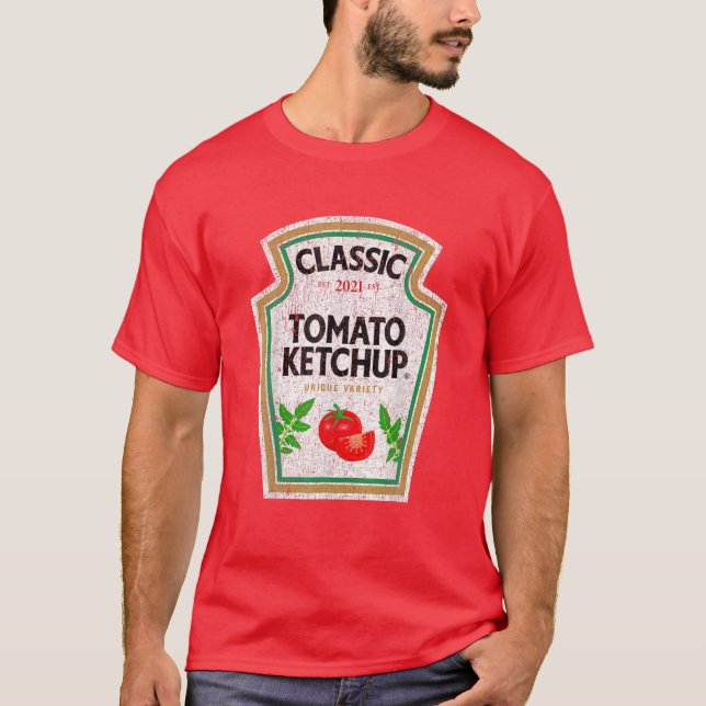 Camiseta Ketchup Condiciones de vestuario Parejas Grupo Hal (Anverso)