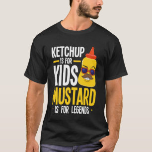 Camiseta Ketchup para Amantes de Mostaza para Niños Mostaza
